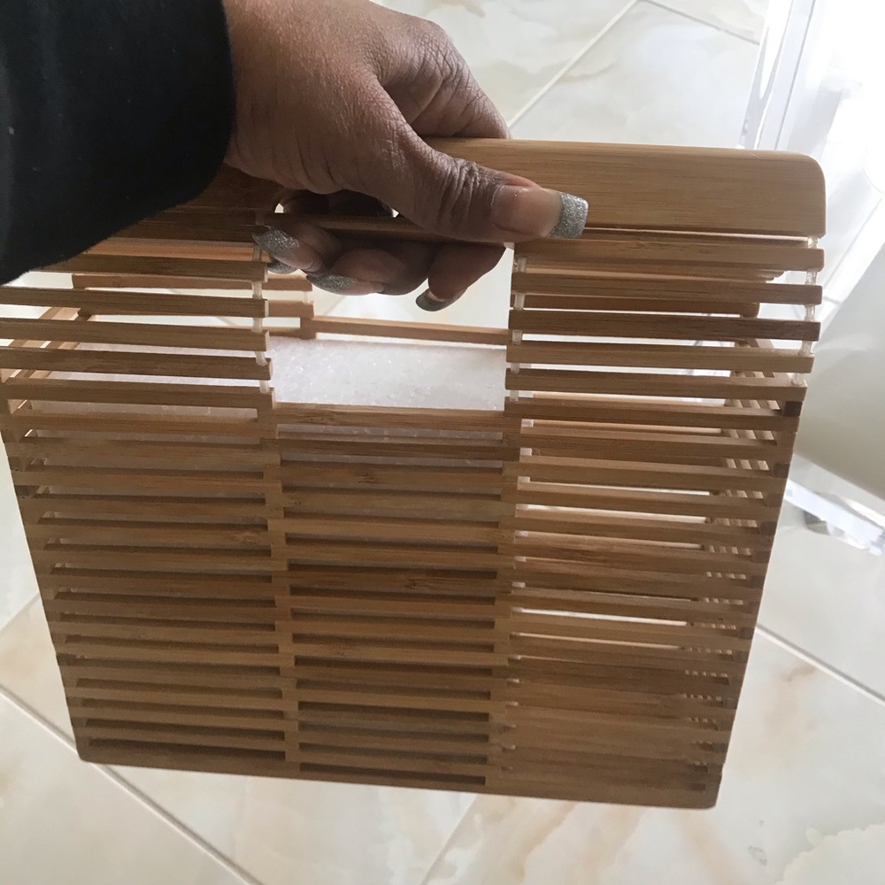 Box wooden purse